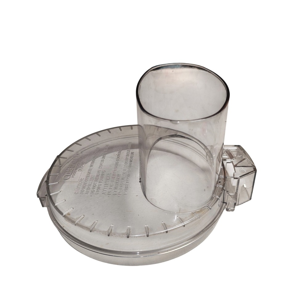 Cuisinart DLC-10 Food Processor Work Bowl Cover Lid Large Feed Tube DLC-117BGTX